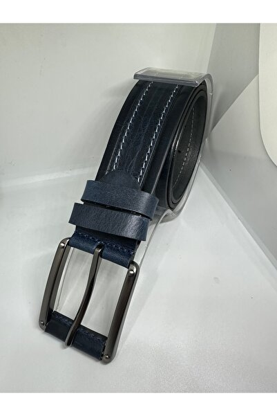 Yurtsever Men's 100% Genuine Manda Leather 4cm Belt
