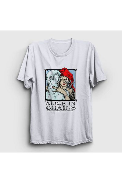 Presmono Μπλουζάκι Unisex White Medusa Alice In Chains 7756tt