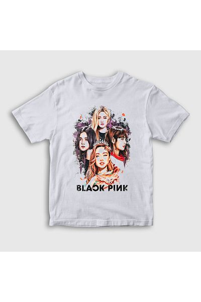 Presmono Tricou Unisex Copii Alb Fete Blackpink 19406tt