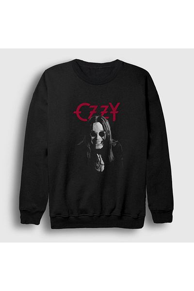 Presmono Унисекс черен суитшърт Pray Ozzy Osbourne 39644tt