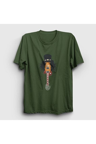 Presmono Μπλουζάκι Unisex Khaki Guitar Guns N' Roses Slash 39832tt