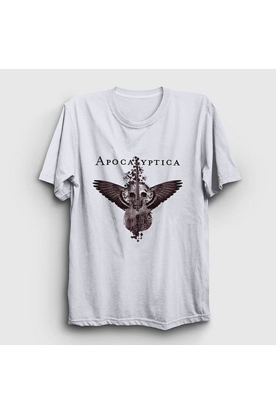 Presmono Μπλουζάκι Unisex White Cello Wings Apocalyptica 11064tt