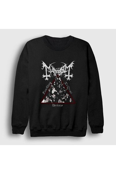 Presmono Φούτερ Unisex Black Darkness Mayhem 64430tt