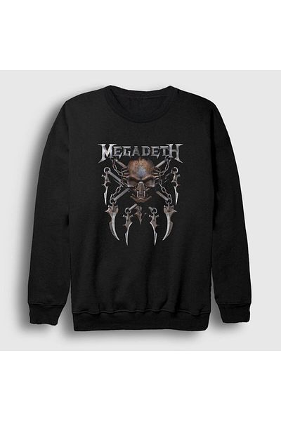 Presmono Унисекс черен суитшърт Megadeth в цвят ръжда 65963tt