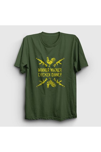 Presmono Μπλουζάκι Unisex Khaki Chicken Dinner Pubg 29970tt