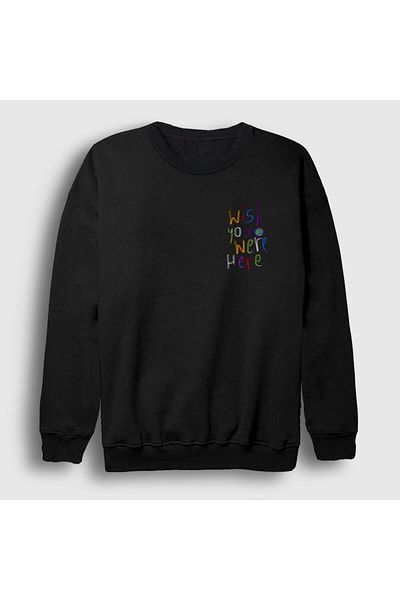 Presmono Унисекс черен суитшърт Here Astroworld Travis Scott 42589tt