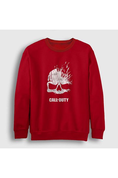 Presmono Унисекс суитшърт с червен череп Call of Duty 27316tt