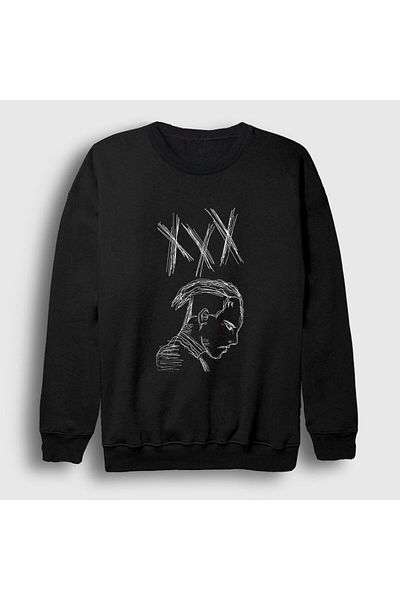 Presmono Унисекс черен неонов суитшърт Xxxtentacion 48302tt