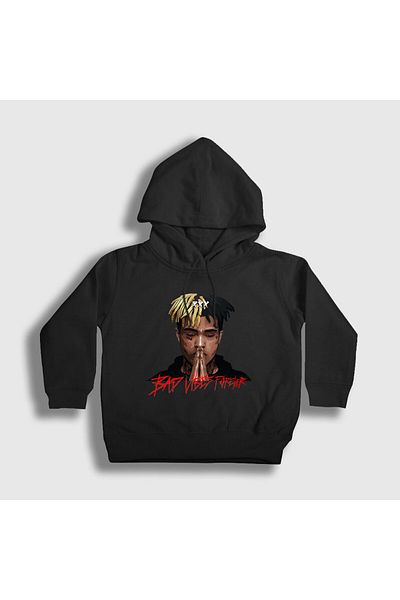 Presmono Унисекс детски черен суитшърт с качулка Forever Xxxtentacion 47792tt