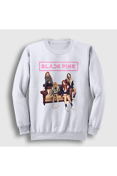 Presmono Φούτερ Unisex White Band Blackpink 19311tt