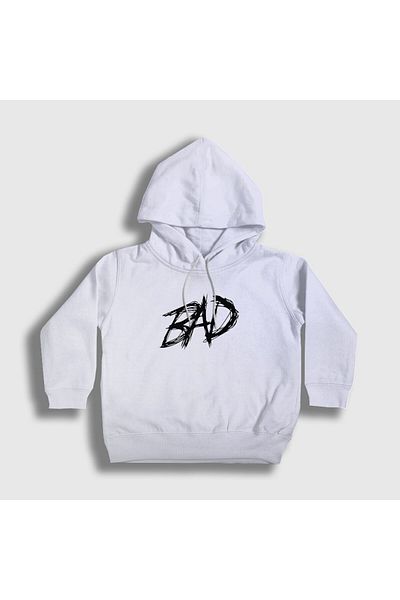 Presmono Hanorac cu glugă unisex alb Bad Xxxtentacion pentru copii 47079tt