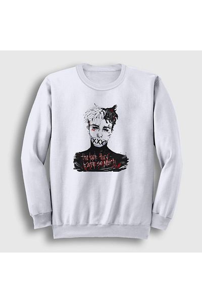 Presmono Φούτερ Unisex White Hate Xxxtentacion 47943tt