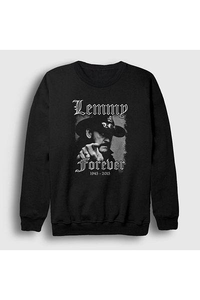 Presmono Φούτερ Unisex Black Forever Motörhead Lemmy Kilmister 36174tt
