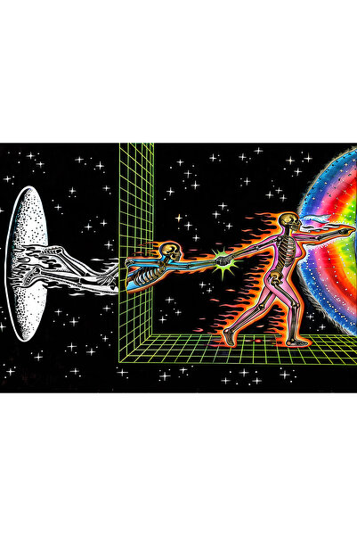 Vendini Psychedelic Sanat Duvar Halısı Duvar Örtüsü Wall Tapestry