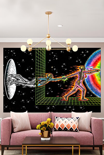 Vendini Psychedelic Sanat Duvar Halısı Duvar Örtüsü Wall Tapestry