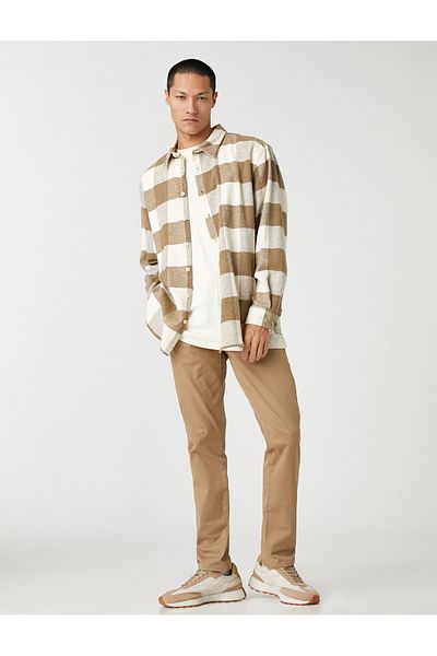 Koton Men's Beige Jeans 3WAM40099HW