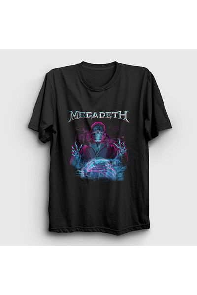 Presmono Унисекс черна тениска Cyber ​​​​Army Megadeth 65451tt