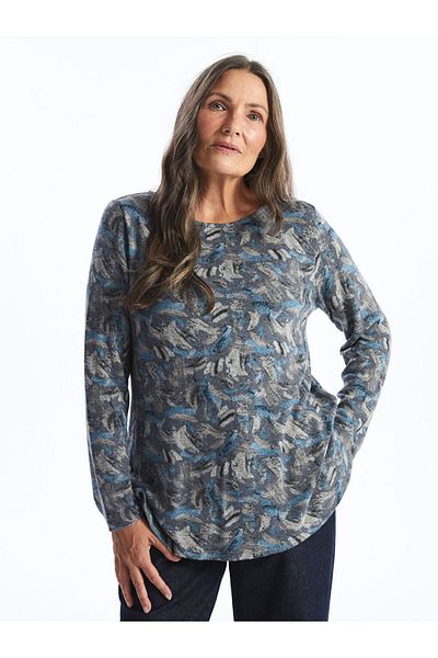 LC Waikiki Tricou cu decolteu rotund cu model
