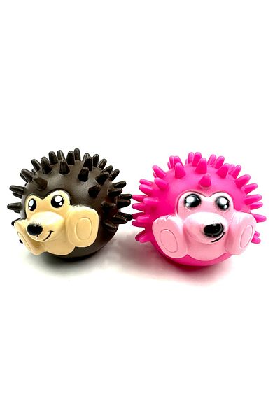Tasma Market Set of 2 Sounded Hedgehog Teether and Anti Tartar Dog Play Balls