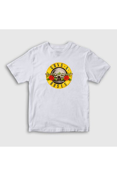 Presmono Μπλουζάκι Unisex Παιδικό Λευκό Λογότυπο Guns N' Roses 58407tt