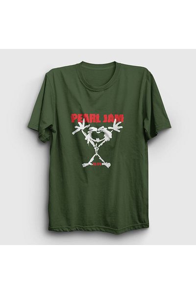 Presmono Μπλουζάκι Unisex Khaki Alive Pearl Jam 73752tt