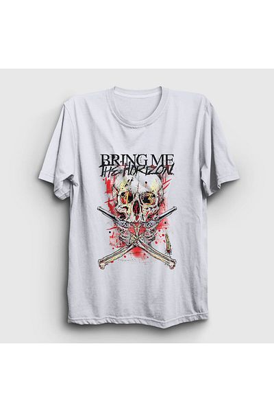 Presmono Μπλουζάκι Unisex White Gun Bring Me The Horizon 20946tt