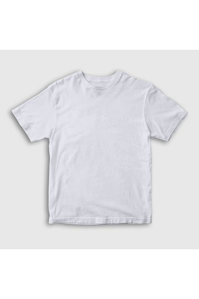 Presmono Tricou alb unisex pentru copii - simplu neimprimat 59251tt