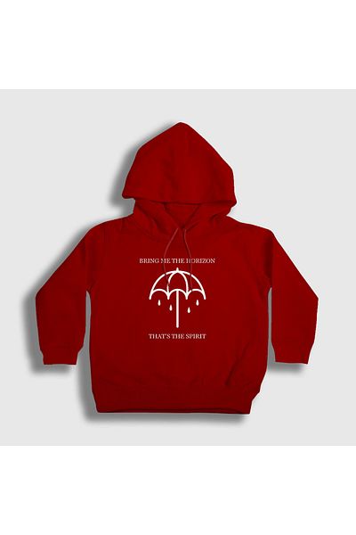 Presmono Унисекс детски суитшърт с качулка Red Spirit Bring Me The Horizon 21362tt