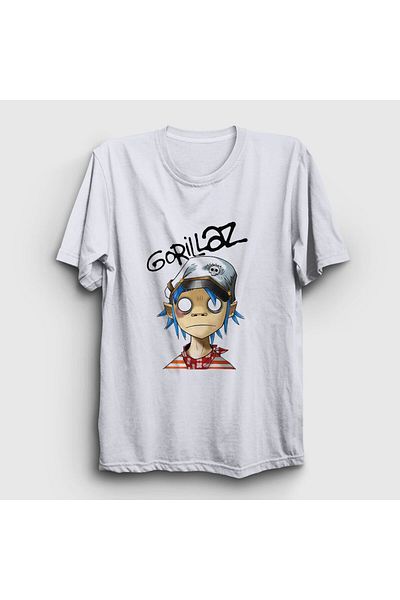 Presmono Μπλουζάκι Unisex White Gorillaz 2D - 54001tt