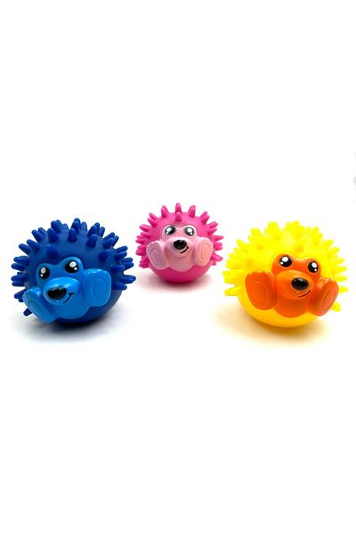 Tasma Market Set of 3 Hedgehog Teether - Anti Tartar Dog Play Ball