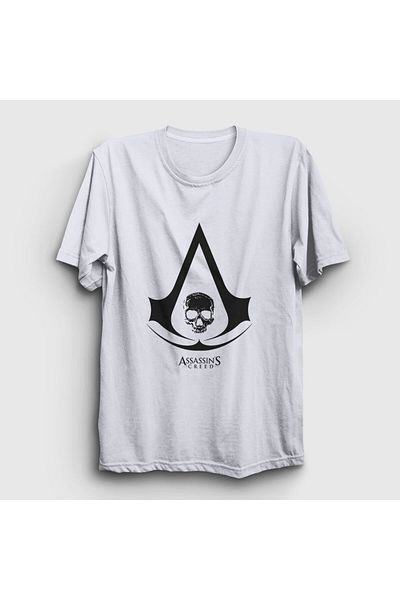 Presmono Μπλουζάκι Unisex White Skull Assassin's Creed 24389tt