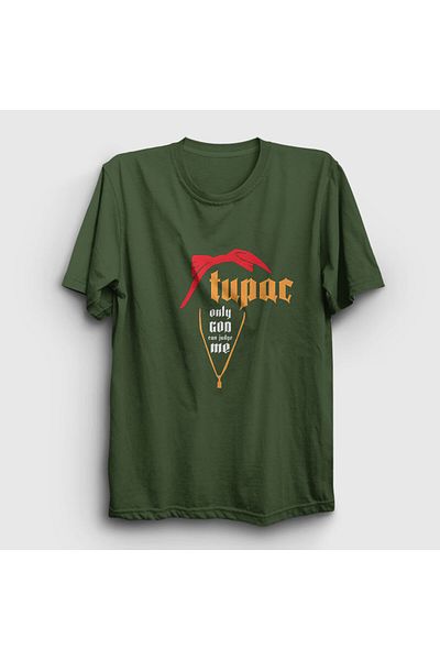 Presmono Μπλουζάκι Unisex Khaki Judge Tupac Shakur 45927tt