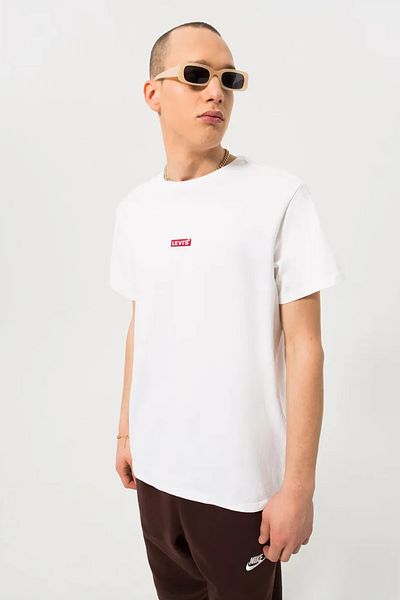 Levi's Men's White Relaxed Fit T-Shirt - A7772-0006