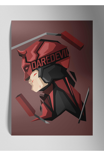 DekorHane Daredevil Marvel - Metal Poster Tablo
