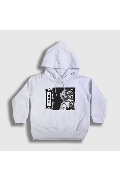 Presmono Unisex Παιδικό Λευκό Κράνος Pubg Φούτερ με κουκούλα 30425tt