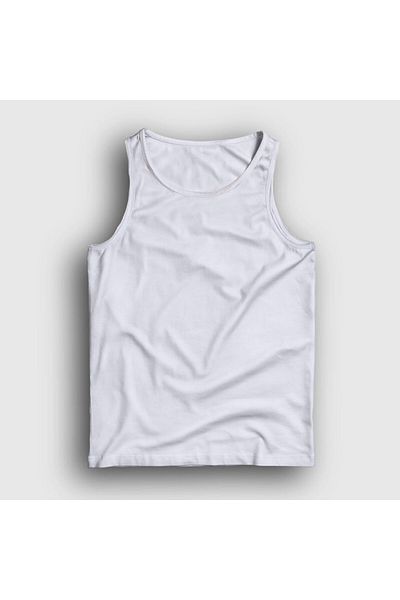 Presmono Tricou alb unisex fără imprimeu 59237tt