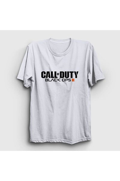 Presmono Μπλουζάκι Unisex White Black Ops Call Of Duty 26494tt