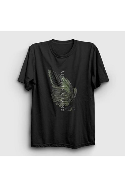 Presmono Μπλουζάκι Unisex Black Wings Alice In Chains 8301tt