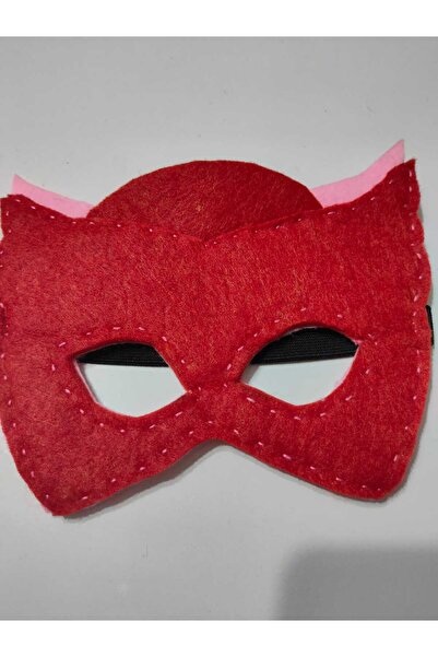 Lessa Home Keçe Lastikli Baykuş Kız Çocuk Maskesi