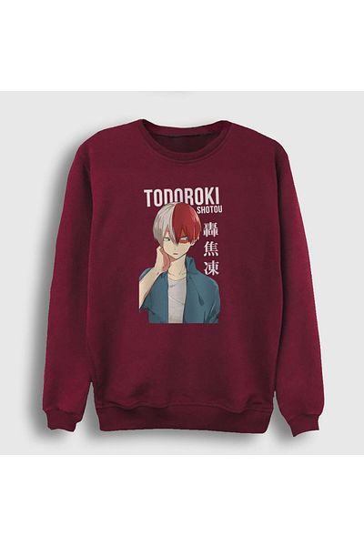 Presmono Φούτερ Unisex Claret Red Shotou Anime Boku No Hero Academia 129090 ττ
