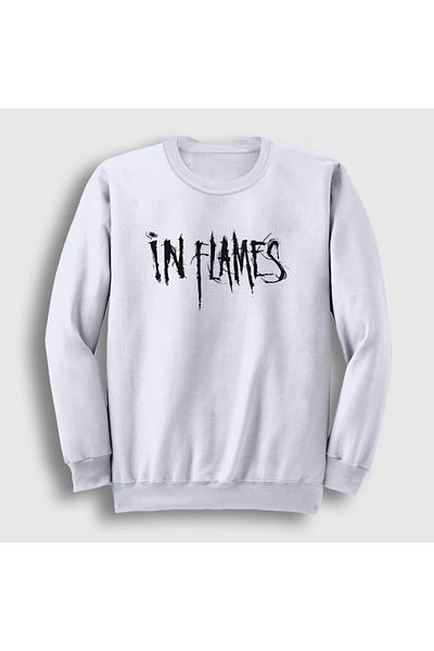 Presmono Φούτερ Unisex White Logo V2 In Flames 84651tt