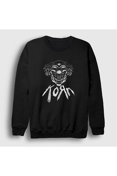 Presmono Унисекс черен суитшърт с клоун Korn 91949tt
