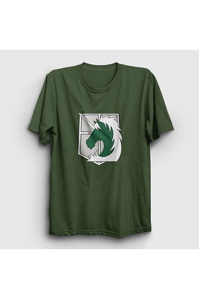 Presmono Μπλουζάκι Unisex Khaki Military Anime Attack On Titan 124500 ττ