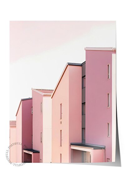 Postifull Poster Shades of Pink, Poster de perete fără cadru, Pictură vertica...