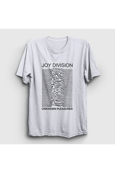 Presmono Μπλουζάκι Unisex White Unknown Pleasures Joy Division 87560tt