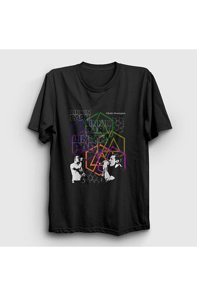 Presmono Μπλουζάκι Unisex Μαύρη αφίσα Linkin Park 98440tt