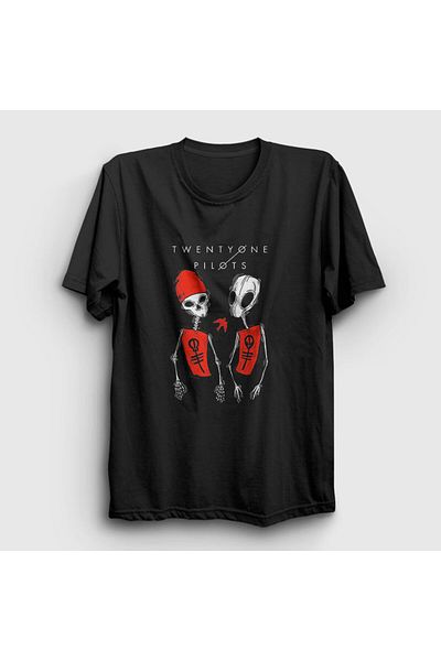 Presmono Μπλουζάκι Unisex Black Skeleton Twenty One Pilots 120157 ττ