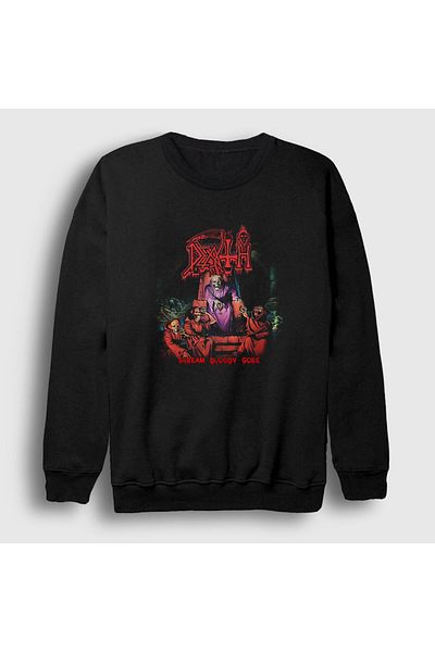 Presmono Унисекс черен суитшърт Gore Death 137997tt
