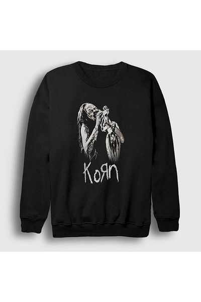 Presmono Унисекс черен суитшърт Jonathan Davis Korn 92173tt