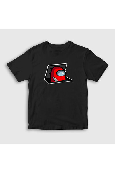 Presmono Unisex dečja crna kapa Among Us T-shirt 78047tt